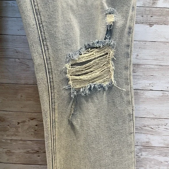 Judy Blue‎ Womens 9/29 Jeans The Bees Knees Straight Fit High Waist Inseam Slit - Picture 6 of 11